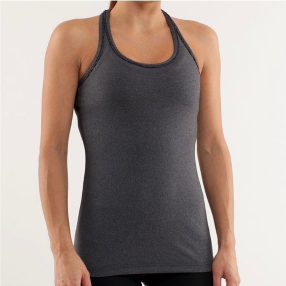 Lululemon Ruffle Trim Racer Back Tank Top - Picture 1 of 6